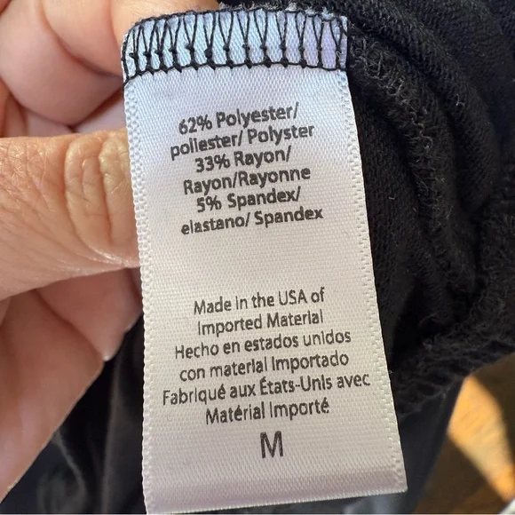 Beyond yoga, black woman’s wrapped up pullover sweatshirt, top size medium - Picture 14 of 15